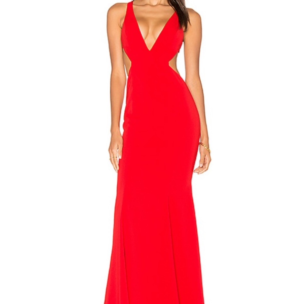 Jay Godfrey Douglas Gown Red